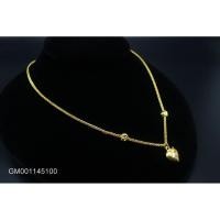 ราคา สร้อยคอหางกระรอกลูกปัดเกลียวหัวใจ 2 สลึง 18 นิ้ว (23581257106)