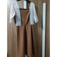 ราคา โละ เดรส สาวอวบ มือสอง ทำงานสีน้ำตาล อก 40 ยาว 38 สม็อคเอว (29655662937)