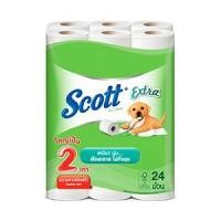 ราคา กระดาษทิชชู่ สก๊อตต์ เอ็กซ์ตร้า ยาว 2 เท่า 24 ม้วน (5625360984)