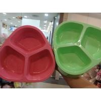 ราคา ชามอาหารสุนัข ถ้วยข้าวหมา ชามข้าวหมา 3 หลุม ใบใหญ่ (21805625078)