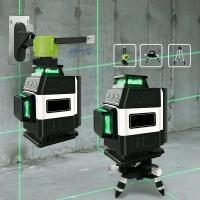 ราคา 16 Lines Green Laser Level 4D Green Cross Line Pro Laser Construction Self-Leveling Laser Level for (55552909069)