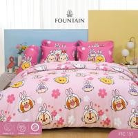 ราคา Fountain FTC137 การ์ตูน Tsum Tsum ลิขสิทธิ์แท้ Disney สัมผัสนุ่มลื่น ชุดเครื่องนอนฟาวน์เทน ผ้าปูที่นอน ผ้านวม (22784524493)