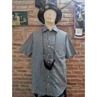 ราคา เสื้อเชิ้ตลายสก๊อตวินเทจ เชิ้ตวินเทจ เสื้อเชิ้ตแขนสั้น (5345016432)