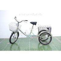 ราคา จักรยานสามล้อญี่ปุ่น - ล้อ 20/18 นิ้ว - มีเกียร์ - Maruishi - สีเขียว [จักรยานมือสอง] (55150906436)