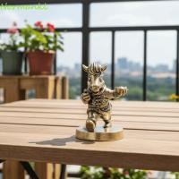 ราคา SHEER ตุ๊กตาม้าทองเหลือง, รูปปั้นม้าตกแต่งการ์ตูน, ราศีจีนตลกแบบดั้งเดิม Pony เครื่องประดับตกแต่งปีใหม่ (53004146761)