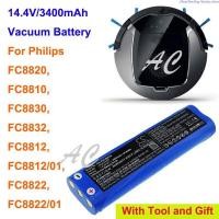 ราคา AC Cameron Sino 3400mAh Vacuum Cleaner Battery for Philips FC8810,FC8820,FC8830,FC8832,FC8812, FC8812/01, FC8822, FC8822 (18595201040)