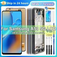 ราคา Tft A53 5G เปลี่ยนหน้าจอสําหรับ Samsung Galaxy A53 5G A536 A536B A536B/DS จอแสดงผล Lcd หน้าจอสัมผัสดิจิตอลพร้อมกรอบ (55750851559)