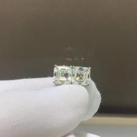 ราคา Seiko S925 Silver Gold-Plated Single Piece 1 กะรัตหนึ่งคู่รวม 2 กะรัต Assche Moissanite ต่างหูหินหลวม 6 x 6 มม.หนึ่งหินหนึ่งขนาดหนึ่งใบรับรองผ่านปากกาเพชรสนับสนุน Re-Inspection ฟรีกล่องบรรจุภัณฑ์ระดับ