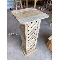 ราคา แท่นวางแจกัน วางกระถางต้นไม้(งานไม้สักแท้) (20244493017)