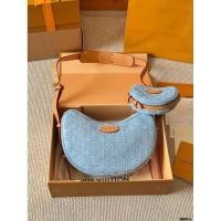 ราคา Louis Vuitton Denim คลาสสิก สไตล์วินเทจ ขนาด 25x16 ซม. รับประกันความพึงพอใจสำหรับทุกวัย (55504105673)