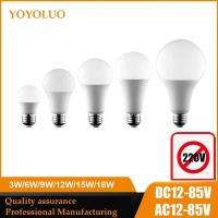 ราคา DC 12V หลอดไฟ Led E27 DC AC 12V 24V 36V 48V 3W 6W 9W 12W 15W 18W Bombilla สําหรับหลอดไฟ Led พลังงานแสงอาทิตย์ 12 โวลต์แรงดันต่ําโคมไฟ (24344606675)
