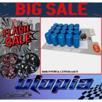 ราคา น๊อตล้อ W-WORK แท้ !!!! น๊อตล้อแต่งรถยนต์ ขนาดเกลียว 1.25 เบอร์ 19 สีน้ำเงิน จำนวน 20 ตัว พร้อมบล็อคถอดน๊อตล้อ (22645739533)