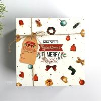 ราคา กล่องบรรจุภัณฑ์กระปุกคุกกี้คริสต์มาส 18x18 - 4 กระปุก DUPLEX (29981672581)