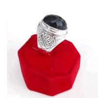 ราคา แหวนผู้ชายเงิน ดำล้วน นิลเมืองกาญจน์ พร้อมส่ง (28150091492)