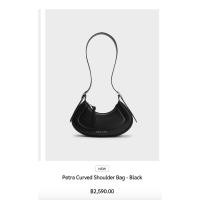 ราคา Charles&Keith Petra curved shoulder bag แท้100% ของใหม่จาก shop (18676186997)