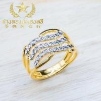 ราคา YHLG️ แหวนทองรูปแฟนซีชุบสี[น้ำหนัก1สลึง] (10901146867)