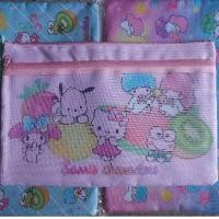 ราคา กระเป๋าซิปผ้าไนล่อนใส่เอกสารแบรนด์Sanrioแท้F4/A4 (16888971590)