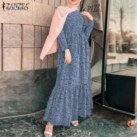 ราคา Zanzea ชุดแม็กซี่เดรส คอกลม แขนยาว พิมพ์ลาย ทรงหลวม สไตล์วินเทจ แฟชั่นสําหรับผู้หญิงชาวมุสลิม (13382138961)