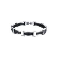 ราคา TANITTgems Rubber Stainless Steel Bracelet - Black (216727438)