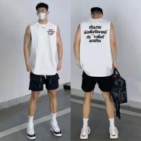 ราคา UT shop แขนกุด วินเทจ เสื้อยืดคอกลมแขนกุด ผู้ชายและผู้หญิง สไตล์เกาหลี เสื้อบาส เสื้อกล้าม ฤดูร้อน''vitality'' (29338166447)