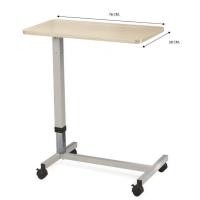 ราคา โต๊ะคร่อมเตียงโครงเหล็ก ปรับระดับได้สีเบสอ่อน (21290793579)