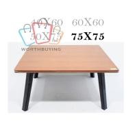 ราคา โต๊ะญี่ปุ่น ขนาด75x75 ซม. โต๊ะกินข้าว อ่านหนังสือ สั่งได้เลย wb99 (3251435527)