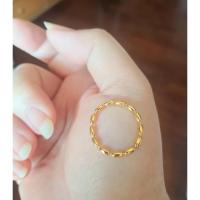ราคา ✅แหวนมินิมอลลายไข่มุก/เงินชุบทองคำ18k#เหมือนทองแท้#ใส่แล้วไม่คัน/พร้อมส่งทุกชิ้น/ทั้งร้าน (41826815863)