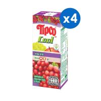 ราคา [4ชิ้น]ทิปโก้ คูล 40% ขนาด 200 มล. แพ็ค 3 องุ่นมิกซ์ (15788299566)