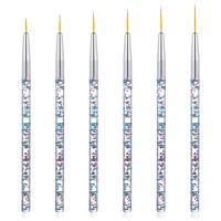 ราคา 6 Pcs Eyeliner Brushes Fine Point Thin Eye Makeup Gel Eyeliner Brush Precision Water Activated Eye Liner Brush Cosmetic Eyes Makeup Tools for Women Apply Liquid Gel (26193927633)