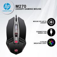 ราคา HP M270 PRO MACRO GAMING MOUSE UP TO 2400DPI WIRED COLORFUL LED BACKLIGHT ERGONOMIC DESIGN (3189978643)