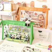 ราคา BEABOUT ดินสอ Capybara กระเป๋าปากกา PVC สามเหลี่ยม ดีไซน์พิเศษความจุขนาดใหญ่หน้าต่างโปร่งใส Panda กระเป๋าเก็บเครื่องเขียนอุปกรณ์สํานักงานโรงเรียน (50704743300)