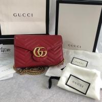 ราคา ❌️❌️ sold ❌️❌️ Gucci Marmont RED matelassé Wallet on Chain (WOC) , มือสอง ของแท้ (21203858958)