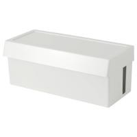 ราคา [IKEAแท้ ถามก่อนสั่ง] SÄTTING แชตทิง กล่องเก็บสายไฟพร้อมฝาปิด (29418744692)