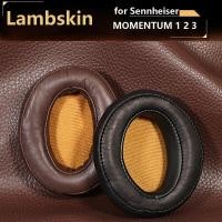 ราคา Lambskin Earpads สําหรับ Sennheiser MOMENTUM 1 2 3 หูฟังแผ่นรองหูฟังทดแทนเบาะ (29626325738)