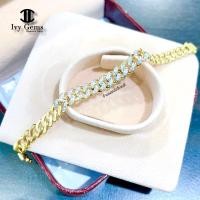 ราคา สร้อยข้อมือเลส เพชรแท้ (26076701933)