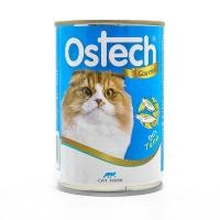 ราคา Ostech อาหารกระป๋องแมวออสเทค กัวเม่ รสทูน่า 400 g. (19937984468)