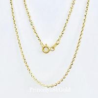 ราคา Princely สร้อยคอทองเคแท้ 18K ลายโซ่ทุบของแท้100%มีบัตรรับประกัน (24740370161)