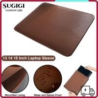 ราคา SUGIGI Laptop Sleeve Carring , Water and Splash Proof 13 14 15 นิ้ว Notebook, Microfiber Lining PU Leather Laptop Bag for Dell Laptop (52504390992)