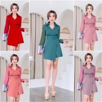 ราคา จั๊มสูทขาสั้น เดรสแขนยาว ชุดออกงาน จั๊มสูทสีชมพู จั๊มสูทแขนยาว จั๊มสูทสีเขียว จั๊มสูทสีแดง ชุดทำงาน จั๊มสูทสีม่วง (8097297576)