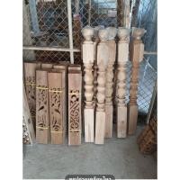 ราคา เสาหัวบันได เสาระเบียง เสาตกแต่งบ้าน เสาไม้สัก ขนาด 4×4นิ้วยาว120ซม (29801723412)