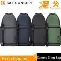 ราคา K&F Concept Camera Outdoor Travel Bag Crossbody Bag Waterproof Camera Sling Backpack DSLR/SLR Camera Case Photography Ba (29869220134)