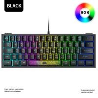 ราคา ฟรี Wolf K61RGB Gaming Keyboard RGB Light Mini Keyboard 10% 60 Gaming Gaming Notebook Keyboard (56701873207)