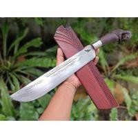 ราคา มาเชเต้ Machete sparta มีดเหน็บ สปาต้า มีดจีหนองสอ อีเหน็บ มีดเดินป่า มีดแคมป์ 12.2” ตลป. ตีร้อนตอกลาย ด้ามไม้พยูงแกะสิง (25984002739)