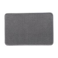 ราคา HomeHuk พรมเช็ดเท้า รุ่นออวิล ขนาด 40 x 60 ซม. - สีเทาอ่อน (47354374520)