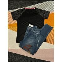 ราคา กางเกงยีนส์ Defry01 แถม เสื้อยืดกีฬา ผ้าแห้งไว size M (24991910335)