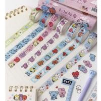 ราคา Washi tape BT21 เทปกาววาชิ ลายการ์ตูน BT21 , BTS ลายน่ารัก สดใส ตกแต่ง DIY สมุดโน้ต ไดอารี่ งานศิลปะ การ์ด ของขวัญ (42876863039)