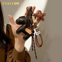 ราคา ESSECCOME พวงกุญแจหนังโพนี่, Charm Pony Design จี้เชือกถัก, หรูหรา Handmade สร้างสรรค์น่ารักกระเป๋าเป้สะพายหลังจี้อุปกรณ์เสริม (47504501308)