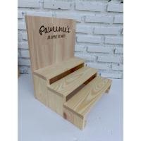 ราคา ชั้นไม้วางของ ชั้นขั้นบันได3ชั้น ใช้สำหรับโชว์สินค้า พร้อมสั่งเลเซอร์ป้ายโลโก้สินค้าได้ด้วยนะคะ (45603836782)