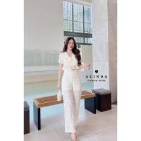 ราคา ☘ ชุดเซ็ทผ้าลูกไม้สีครีมขาวสุดละมุนมาพร้อมกางเกงขายาวซิปหลัง มีซับในกางเกงขาสั้น ผ้าลูกไม้เนื้อดีทั้งชุดนุ่มมาก (24227795802)