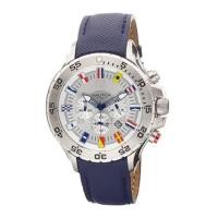 ราคา Nautica Men's N16530G NST Chronograph Blue Polyurethane Watch (Blue/White) (340076106)
